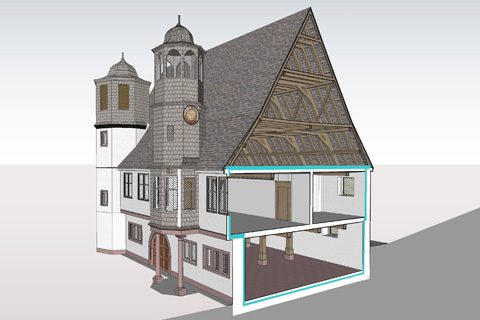Stadtprozelten Sanierung Altes Rathaus - Visualisierung