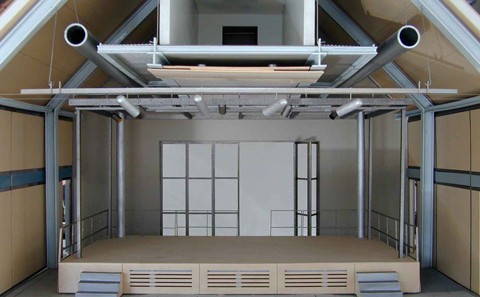 Sulzbach Bürgerzentrum Modell Bühne